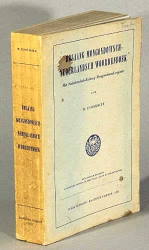 Seller image for Bolaang Mongondowsch-Nederlandsch woordenboek met Nederlandsch-Bolaang Mongondowsch register for sale by Rulon-Miller Books (ABAA / ILAB)