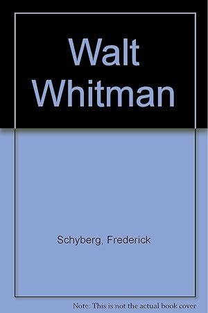 Seller image for Walt Whitman for sale by Kenneth A. Himber