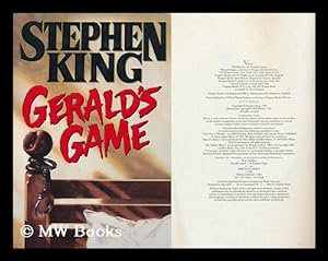 Imagen del vendedor de Gerald's Game / Stephen King a la venta por MW Books