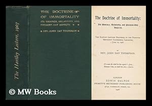 Imagen del vendedor de The Doctrine of Immortality: its Essence, Relativity, and Present-Day Aspects a la venta por MW Books