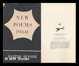 Seller image for New Poems, 1960 / Witter Bynner for sale by MW Books Ltd.