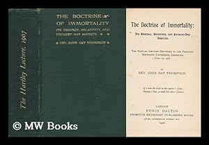 Imagen del vendedor de The Doctrine of Immortality: its Essence, Relativity, and Present-Day Aspects a la venta por MW Books Ltd.