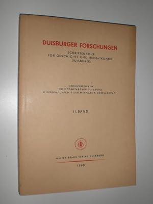 Seller image for Duisburger Forschungen. Schriftenreihe fr Geschichte und Heimatkunde Duisburgs. 11. Band. for sale by Stefan Kpper