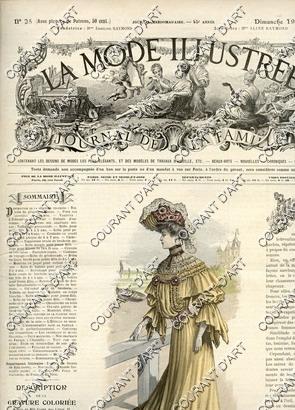 LA MODE ILLUSTREE. JOURNAL DE LA FAMILLE. 19/06/1904. N°25. AVEC PLANCHE DE PATRONS. SUPPLEMENT :...