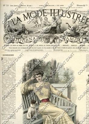 LA MODE ILLUSTREE. JOURNAL DE LA FAMILLE. 05/06/1904. N°23. AVEC PLANCHE DE PATRONS. SUPPLEMENT :...