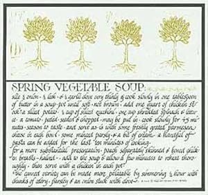 Seller image for Spring Vegetable Soup from Thirty Recipes Suitable for Framing. for sale by Wittenborn Art Books