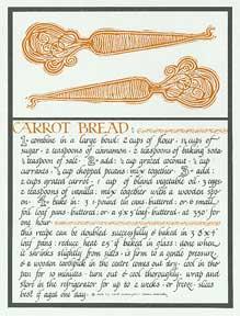 Seller image for Carrot Bread from Thirty Recipes Suitable for Framing. for sale by Wittenborn Art Books