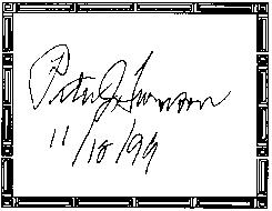 Seller image for SIGNED/DATED bookplate/authograph card by author/jazzist PETER J LEVINSON for sale by ODDS & ENDS BOOKS