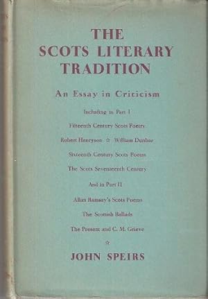 The Scots Literary Tradition - an essay in criticism