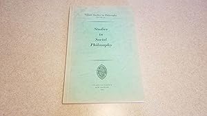 Seller image for Studies in Social Philosophy: Tulane Studies in Philosophy, Volume 11 for sale by Jennifer Duncan