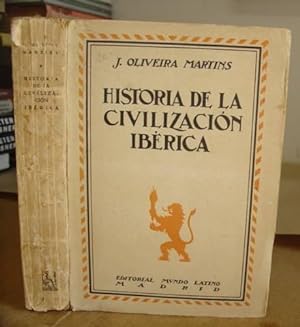 Bild des Verkufers fr Historia De La Civilizacin Ibrica zum Verkauf von Eastleach Books
