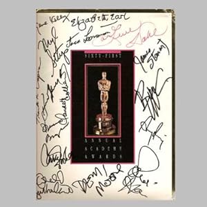 ACADEMY AWARDS PROGRAM SIGNED BY 16 STARS ORIGINAL 1989 ACADEMY AWARDS PROGRAM