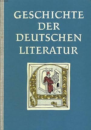 Seller image for GESCHICHTE DER DEUTSCHEN LITERATUR. for sale by Le-Livre