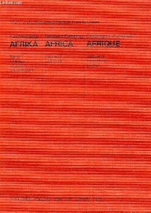 Bild des Verkufers fr FACHKATALOG AFRIKA BAND 3 / SUBJECT CATALOG AFRICA VOL. 3 / CATALOGUE-MATIERES AFRIQUE VOL. 3, DEC. 1977 zum Verkauf von Le-Livre