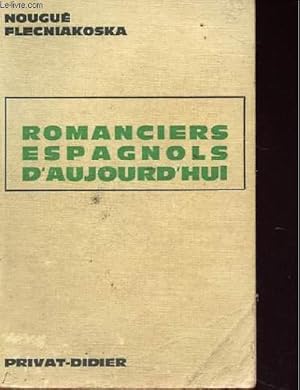 Seller image for ROMANCIER ESPAGNOLS D'AUJOURDH'HUI for sale by Le-Livre