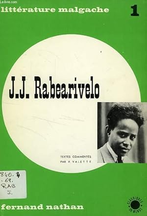 Seller image for J. J. RABEARIVELO for sale by Le-Livre