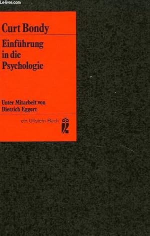 Seller image for EINFUHRUNG IN DIE PSYCHOLOGIE for sale by Le-Livre