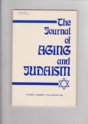Imagen del vendedor de the Journal of Aging and Judaism. Volume 1, Number 1, fall/winter 1986 a la venta por Meir Turner