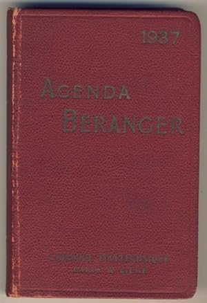 Agenda Béranger, 1937. A l'usage des ingénieurs, architectes, mécaniciens, industriels entreprene...