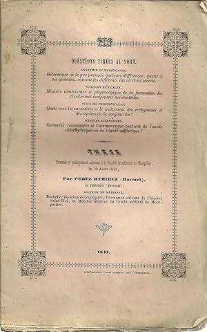 QUESTIONS TIRÉES AU SORT. Anatomie et Physiologie: Déterminer si le pus présente quelques différe...