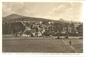 Ansichtskarte Dörrenhof bei Gersfeld mit Bodenhofer Küppel (Links) und Wachtküppel (rechts) (Die ...