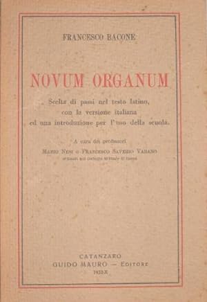 Seller image for Novum organum. for sale by Libreria La Fenice di Pietro Freggio