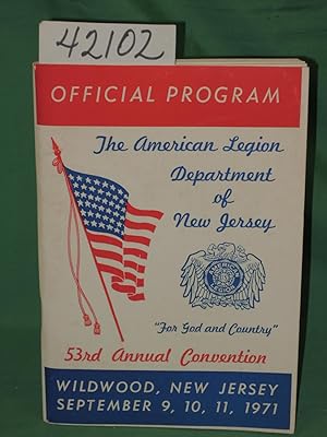 Image du vendeur pour 53 Annual Convention Official Program:The American Legion of New Jersey mis en vente par Princeton Antiques Bookshop