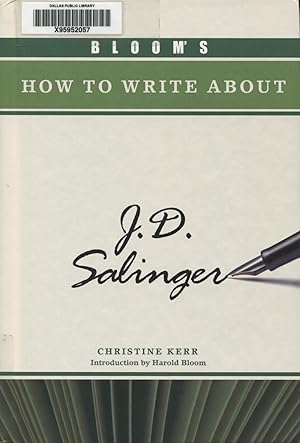 Bloom's How to Write about J.D. Salinger