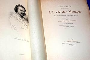 Image du vendeur pour L'cole des mnages tragdie bourgeoise en cinq actes et en prose mis en vente par Librairie RAIMOND