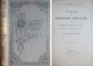 Seller image for Vidas de Polticos Ingleses. Traducin directa del ingls por Mariano Juderas Bnder. for sale by Hesperia Libros