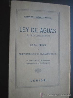 LEY DE AGUAS
