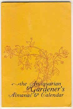 Image du vendeur pour The Antiquarian & Gardener's Almanac & Calendar mis en vente par Books on the Square