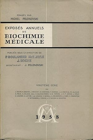Immagine del venditore per Exposs annuels de Biochimie mdicale - vingtime srie venduto da Sylvain Par