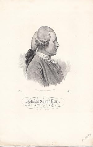 Seller image for Portrt. Halbfigur im Profil nach rechts. Original - Lithographie von F. Zimmermann, 27,5 x 18,5 cm, 1840. for sale by Antiquariat Michael Eschmann