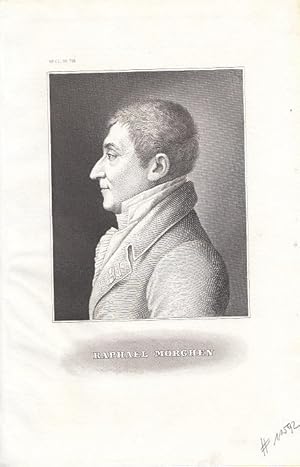 Bild des Verkufers fr Portrt. Brustbild im Profil nach links. Original - Stahlstich (anonym), 23,6 x 13,5 cm, ca. 1850. zum Verkauf von Antiquariat Michael Eschmann