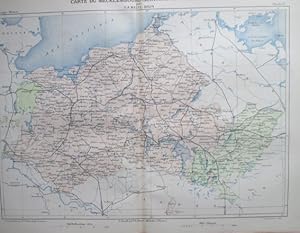 Bild des Verkufers fr Landkarte. Farblithographie von Malte-Brun, 28 x 39 cm, 1870. zum Verkauf von Antiquariat Michael Eschmann