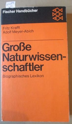 Image du vendeur pour Groe Naturwissenschaftler. Biographisches Lexikon. mis en vente par Antiquariat Michael Eschmann