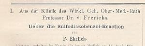Ueber die Sulfodiazobenzol-Reaction. IN: Deutsche medicinische Wochenschrift, Heft 27, S. 419 - 4...