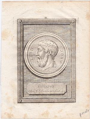 Seller image for Portrt. Original - Kupferstich von G. F. Riedel, 15 x 12 cm, 1801. for sale by Antiquariat Michael Eschmann