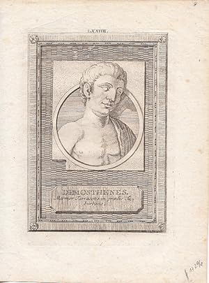 Seller image for Portrt. Bstendarstellung. Original - Kupferstich (anonym), 15 x 12 cm, 1801. for sale by Antiquariat Michael Eschmann