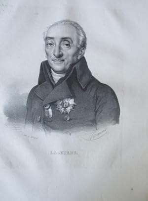 Image du vendeur pour Portrt. Brustbild mit Orden. Original - Lithographie von Maurin bei J. Delpech in Paris, Blattgre: 47 x 29 cm, um 1820. mis en vente par Antiquariat Michael Eschmann