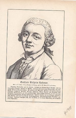 Seller image for Portr�t. Original - Holzstich, 11 x 9 cm, 1857. for sale by Antiquariat Michael Eschmann
