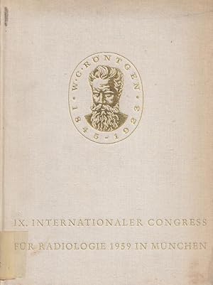 Imagen del vendedor de IX. Internationaler Congress fr Radiologie 1959 in Mnchen. a la venta por Antiquariat Michael Eschmann