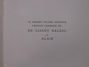 Seller image for En lisant BALZAC. for sale by Tir  Part
