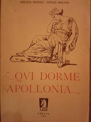 Seller image for QUI DORME APOLLONIA. for sale by OPEN DOOR BOOKSHOP