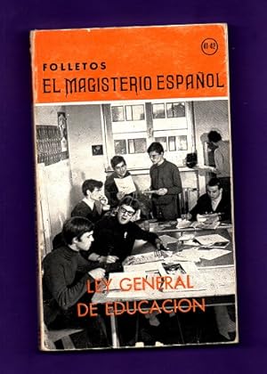 Seller image for LEY GENERAL DE EDUCACION. for sale by Librera DANTE