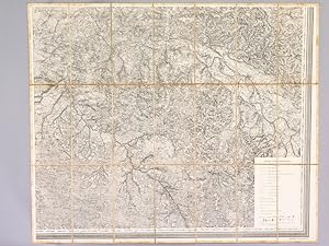Carte de 1858 au format 72 x 87 cm : Landes, Lot-et-Garonne, Gironde (Tonneins, Marmande, La Réol...