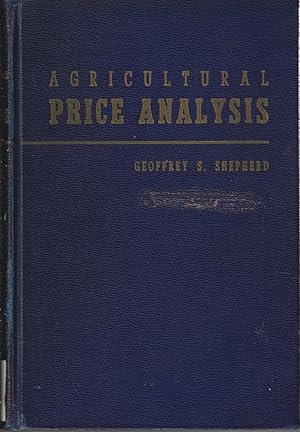 Seller image for Agricultural Price Analysis for sale by Jonathan Grobe Books