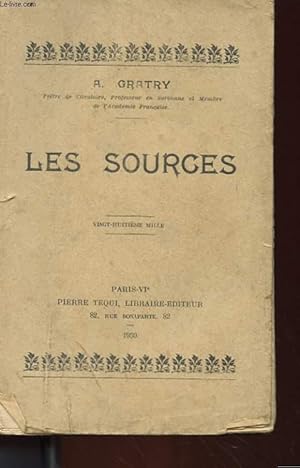 Bild des Verkufers fr LES SOURCES zum Verkauf von Le-Livre
