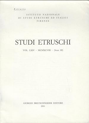 Image du vendeur pour Rivista di Epigrafia Etrusca mis en vente par Librairie Archaion